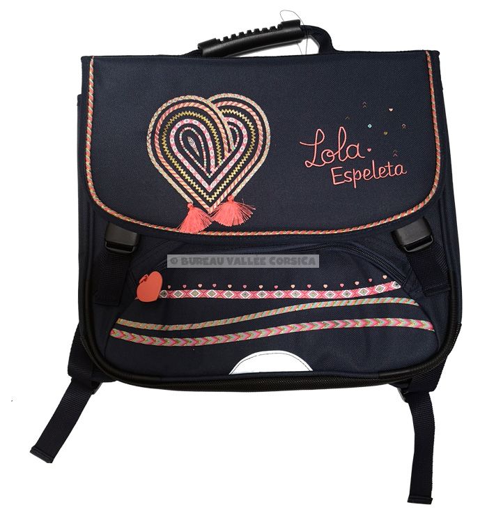 Cartable dos 38 cm lola espeleta 2 compartiments