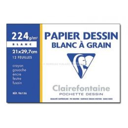 12 feuilles de papier  dessin a4 clairefontaine dessin  grain