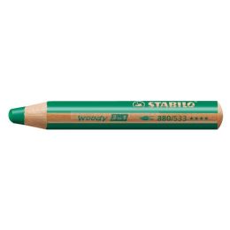 Crayon de couleur stabilo woody 3 in 1 vert fonc