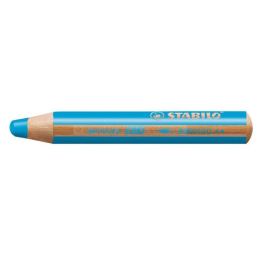 Crayon de couleur stabilo woody 3 in 1 cyan