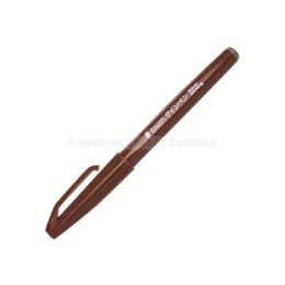 Feutre pinceau marron pointe souple pentel  arts touch sign pen