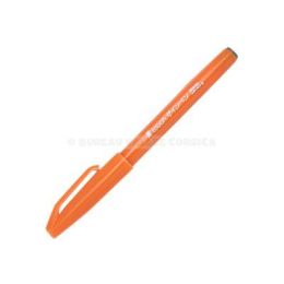 Feutre pinceau orange pointe souple pentel  arts touch sign pen