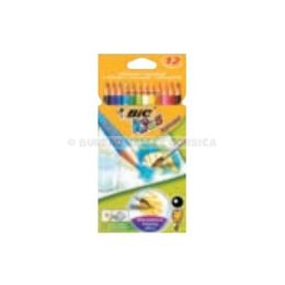 12 crayons de couleur bic kids aquacouleur