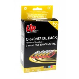 Cartouche d'encre uprint noir et couleur compatible canon cli-571