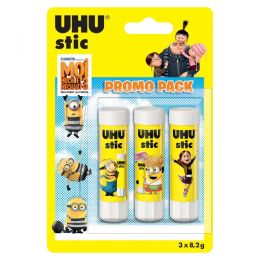 3 tubes de colle uhu stick blanc 8.2 g