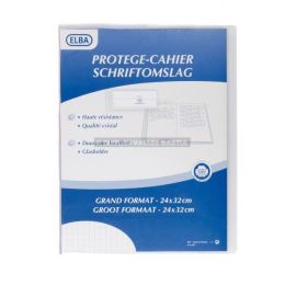 Protge-cahier elba 24 x 32  cm pvc 20/100 incolore