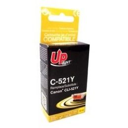 Cartouche d'encre uprint compatible canon cli-521 jaune