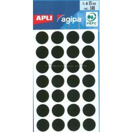 168 pastilles diamtre 15 mm noires