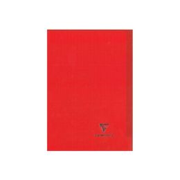 Cahier polypro a4+ 96 pages grands carreaux rouge