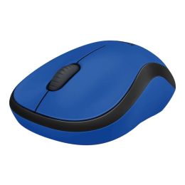 Souris sans fil silencieuse logitech m220 bleue