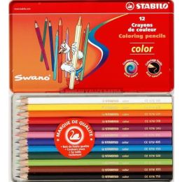 12 crayons de couleur 2,5 mm stabilo color