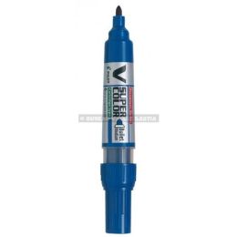 Marqueur permanent ogive pilot vsupercolor rechargeable bleu large