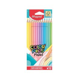 12 crayons de couleur color'peps pastel