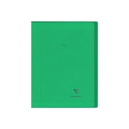 Cahier polypro a4 96 pages grands carreaux vert