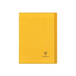 Cahier polypro a4 96 pages grands carreaux jaune