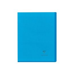 Cahier polypro 17 x 22 cm 96 pages grands carreaux bleu