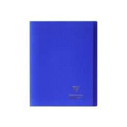 Cahier polypro a4+ 96 pages grands carreaux marine