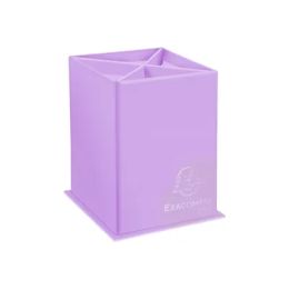 Pot  crayons en carton 4 compartiments mauve