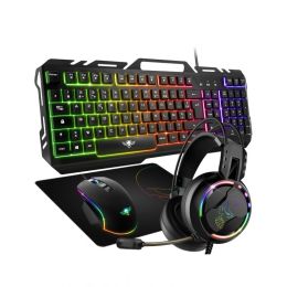 Ensemble clavier souris casque et tapis spirit of gamer pro-mkh5