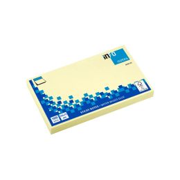 Notes adhsives 100 feuilles 75 x 125 mm jaune