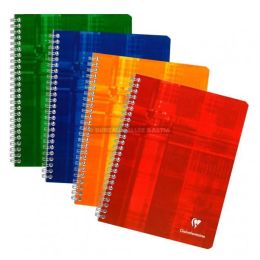 Cahier clairefontaine spiral format 17 x 22 cm 100 pages petits carreaux