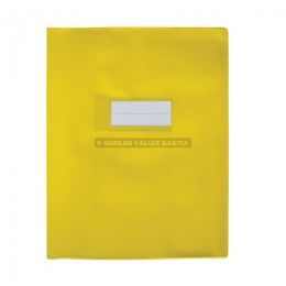 Protege cahier elba agneau 17 x 22 cm pvc 20/100 sans marque-page jaune