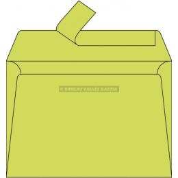 20 enveloppes pollen 114 x 162 mm vert bourgeon bande de protection silicone