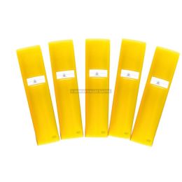 10 protge-cahiers elba 24 x 32 cm pvc 20/100 jaune