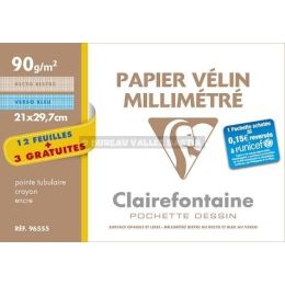 15 feuilles de papier vlin millimtr a4 90 g