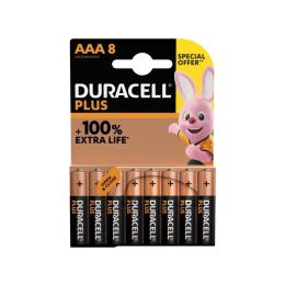 8 piles alcalines duracell aaa lr03