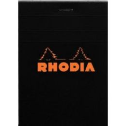 Bloc rhodia noir 8.5 x 12 cm