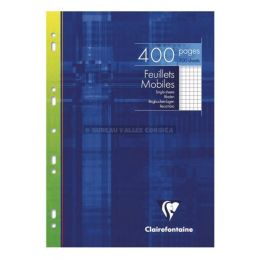 Copies simples a4 400 pages perfores petits carreaux clairefontaine