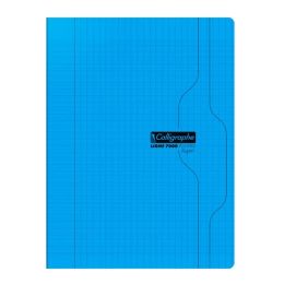 Cahier 24 x 32 cm 96 pages grands carreaux bleu