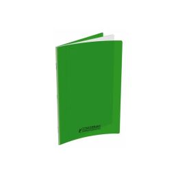 Cahier polypro 24 x 32 cm 140 pages grands carreaux vert