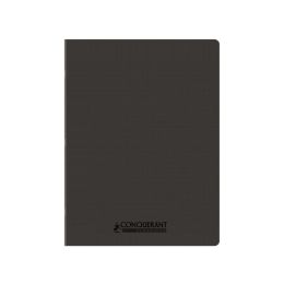 Cahier polypro 24 x 32 cm 96 pages grands carreaux noir