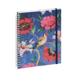 Agenda de bureau sophie adde lady 20s spiral 1 semaine sur 2 pages 15 x 21 cm oiseau