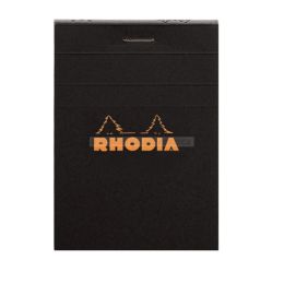 Bloc rhodia 80 feuilles black 7,4 x 10,5 petits carreaux