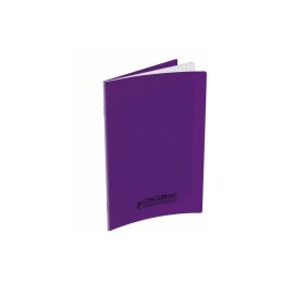 Cahier polypro 17 x 22 cm 48 pages grands carreaux violet