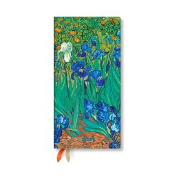 Agenda iris de van gogh slim 9  18 cm 1 semaine sur 2 pages horizontal