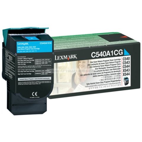 Toner laser lexmark  cyan lccp, lrp c540a1cg