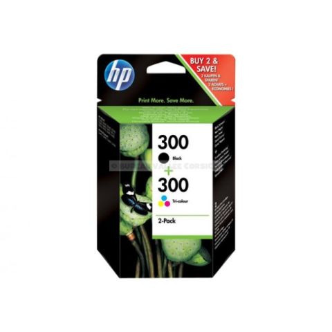 Cartouche d'encre hp 300 pack de 2 noir et couleur