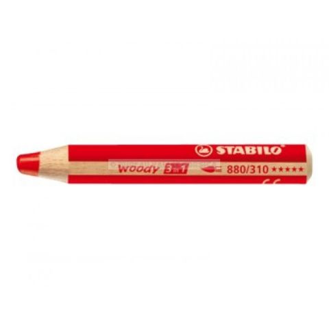 Crayon de couleur stabilo woody 3 in 1 vermillon