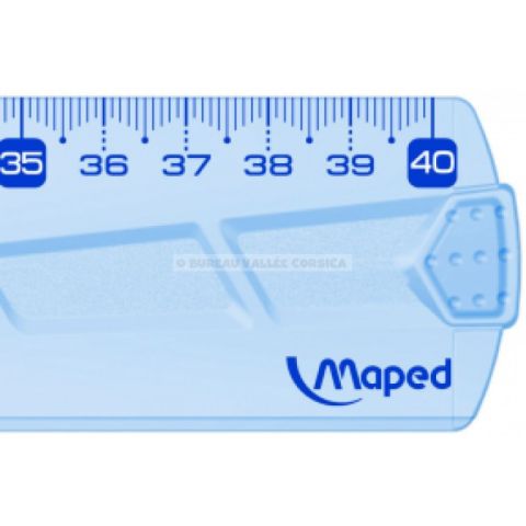 Rgle plate 40 cm maped