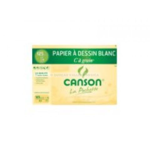 12 feuilles de papier  dessins c  grain a4+ canson