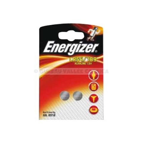 2 piles bouton lr54 energizer lr54 / 189 alcaline