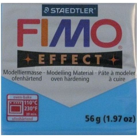 Pte  modeler staedtler  fimo effect bleu translucide