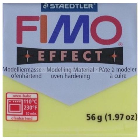 Pte  modeler staedtler  fimo effect jaune translucide