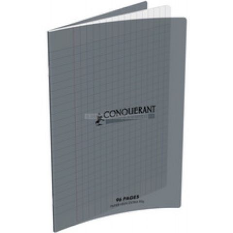 Cahier a4 gris 96 pages conquerant classique grand carreau