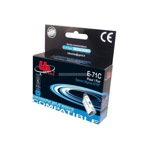 Cartouche d'encre uprint compatible epson t0892 t0712 cyan