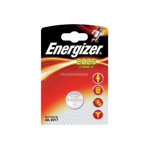 2 piles bouton energizer cr2025 lithium